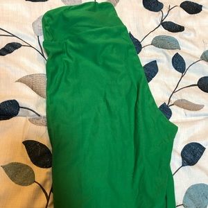 TC solid green Lularoe Leggings